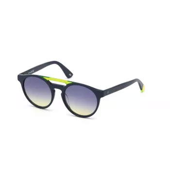 WEB EYEWEAR Unisex akiniai nuo saulės WE0262-5190W kvadratinis acetatinis rėmelis juodas pilki lęšiai 51/19/145 mm