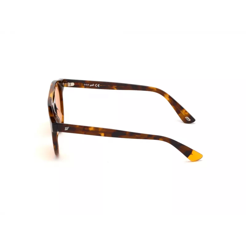 WEB EYEWEAR Unisex WE0262-5156J stačiakampiai acetatiniai akiniai nuo saulės Havana/Brown Gradient 51/19/145 mm UV400
