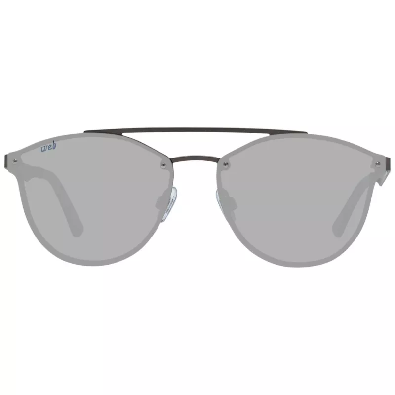 WEB EYEWEAR WE0189-5909V Unisex kvadratiniai akiniai nuo saulės, Havana acetato rėmelis, rudi polikarbonato lęšiai, 59 mm