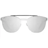 WEB EYEWEAR WE0190-0009C Unisex Akiniai – Geometrinis Juodas Rėmas, Pilki Lęšiai