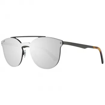 WEB EYEWEAR WE0190-0009C Unisex Akiniai – Geometrinis Juodas Rėmas, Pilki Lęšiai