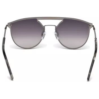 WEB EYEWEAR WE0193-08C Unisex Rectangular Sunglasses Havana Acetate Frame Brown Polycarbonate Lens UV400