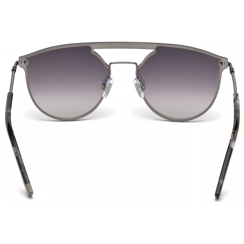 WEB EYEWEAR WE0193-08C Unisex Rectangular Sunglasses Havana Acetate Frame Brown Polycarbonate Lens UV400