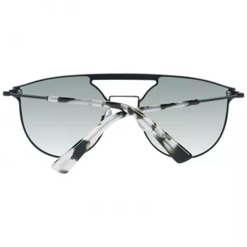 WEB EYEWEAR WE0193-13802Q Unisex akiniai nuo saulės, juodas rėmelis, pilki lęšiai, 55 mm