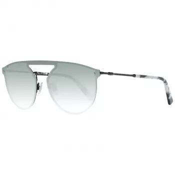 WEB EYEWEAR WE0193-13802Q Unisex akiniai nuo saulės, juodas rėmelis, pilki lęšiai, 55 mm