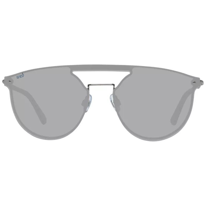 WEB EYEWEAR WE0193-13808V Unisex Akiniai Nuo Saulės – Blizgantis Juodas Rėmelis, Rūkyti Lęšiai, 54 mm