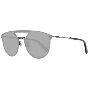 WEB EYEWEAR WE0193-13808V Unisex Akiniai Nuo Saulės – Blizgantis Juodas Rėmelis, Rūkyti Lęšiai, 54 mm