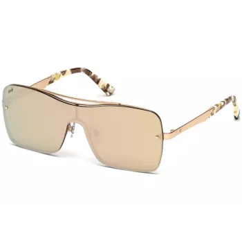 WEB EYEWEAR WE0202-34G Unisex Havana Acetate Akiniai Nuo Saulės su Žaliais Polikarbonatiniais Lęšiais UV400