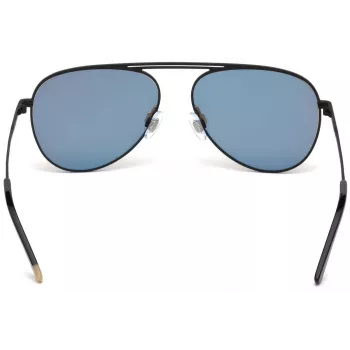 WEB EYEWEAR WE0206-02G Unisex Rectangular Sunglasses - Havana Acetate Frame, Green Polycarbonate Lenses, UV400 Protection
