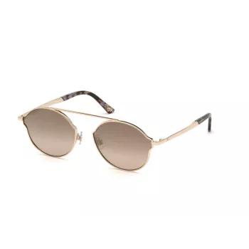 Web Eyewear WE0243-32G Unisex Pilot Akiniai Auksinis Rėmas Rudi Gradientiniai Lęšiai UV400 58mm