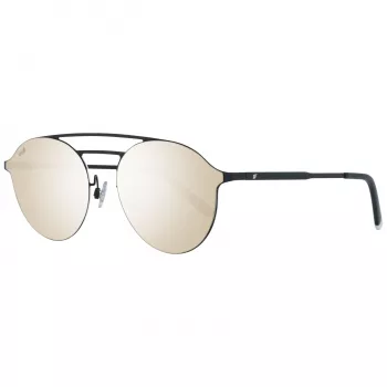 WEB EYEWEAR WE0249-5802G Unisex akiniai nuo saulės, juodas rėmelis, pilki lęšiai 58/18/145 mm