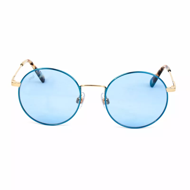 WEB EYEWEAR Moteriški katinėlio formos akiniai nuo saulės WE0254-32V Havana rudo acetato rėmeliu, rudi gradientiniai lęšiai, 49 mm