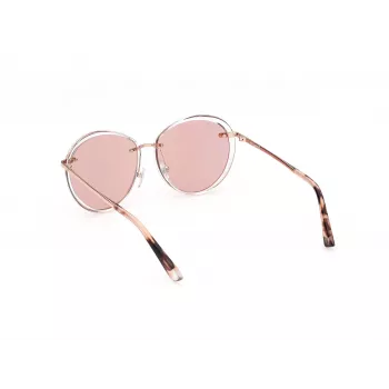 WEB EYEWEAR Moteriški katinuko formos akiniai nuo saulės WE0297-5726Z Brown Havana/Gold Tone