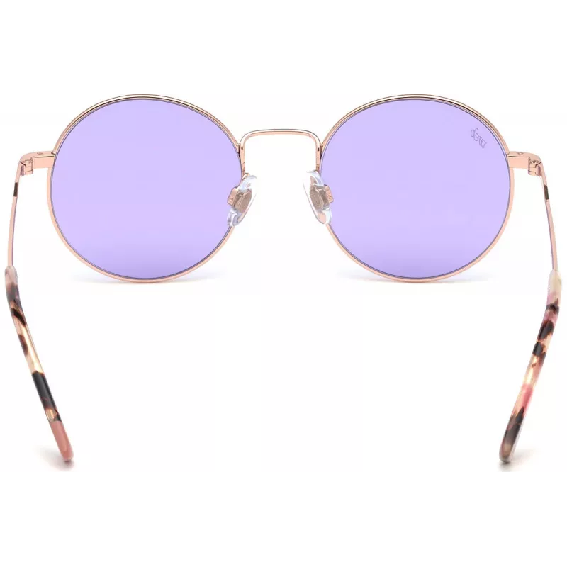 Web Eyewear moteriški akiniai nuo saulės WE0254-33Y Havana Brown Rectangular Acetate 49mm