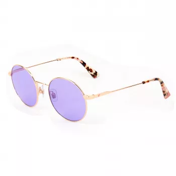 Web Eyewear moteriški akiniai nuo saulės WE0254-33Y Havana Brown Rectangular Acetate 49mm