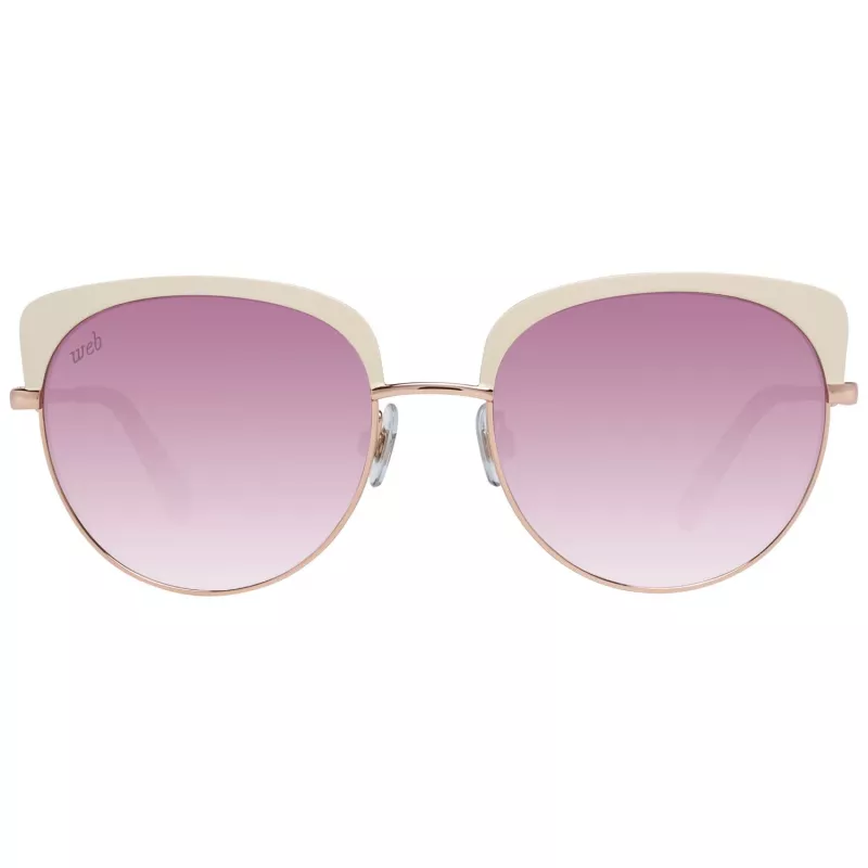 WEB EYEWEAR Moteriški Akiniai Nuo Saulės WE0271-5533Z Havana Rudi Kvadratiniai Acetato Gradientiniai Lęšiai 55mm