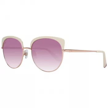 WEB EYEWEAR Moteriški Akiniai Nuo Saulės WE0271-5533Z Havana Rudi Kvadratiniai Acetato Gradientiniai Lęšiai 55mm