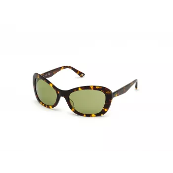 WEB EYEWEAR Moteriški Akiniai Nuo Saulės WE0289-5652N Havana Acetate Square Frame Brown Gradient Lens 56/19/130 mm