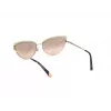 WEB EYEWEAR moteriški kvadratiniai akiniai nuo saulės WE0272-5932Z, juodas rėmas, pilki lęšiai, 59 mm