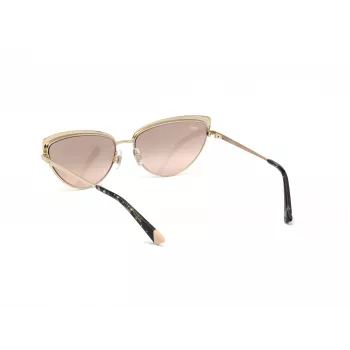 WEB EYEWEAR moteriški kvadratiniai akiniai nuo saulės WE0272-5932Z, juodas rėmas, pilki lęšiai, 59 mm