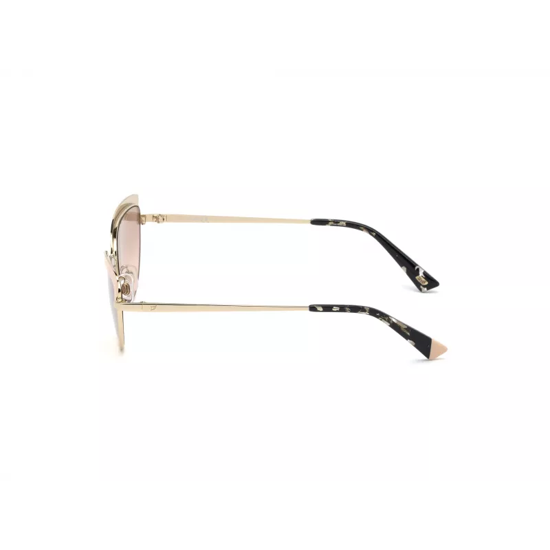 WEB EYEWEAR moteriški kvadratiniai akiniai nuo saulės WE0272-5932Z, juodas rėmas, pilki lęšiai, 59 mm