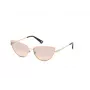 WEB EYEWEAR moteriški kvadratiniai akiniai nuo saulės WE0272-5932Z, juodas rėmas, pilki lęšiai, 59 mm