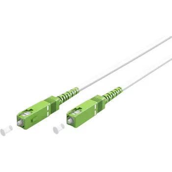 Wentronic Goobay 59596 SC/APC į SC/APC vienmodis OS2 optinis pataisos kabelis, 3 m, LSZH, baltas