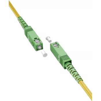 Wentronic Goobay 59640 OS2 vienmodis optinis pataisos kabelis, SC/APC į SC/APC, 3 m, geltonas