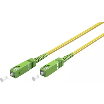 Wentronic Goobay 59641 OS2 vienmodis šviesolaidinis pataisos kabelis, SC/APC – SC/APC, 5 m, geltonas, LSZH