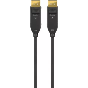 Wentronic Goobay 64869 DisplayPort aktyvus optinis kabelis 50 m juodas