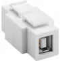 WENTRONIC Goobay 79930 plokščias USB 2.0 adapteris, USB-A female į USB-B female, baltas