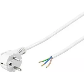 Wentronic Goobay kampuotas Schuko maitinimo kabelis atvirais galais, 5 m, baltas, H05VV-F 3G1.5, 16 A 93313