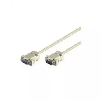 Wentronic Goobay D-SUB RS-232 prailginimo kabelis, 9 kontaktų, vyriškas–moteriškas, pilkas, 5 m, 50225