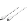 Wentronic Goobay DC ilginimo kabelis 3 m baltas - 5,5 x 2,1 mm DC cilindrinis kištukas į lizdą 76675