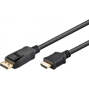 WENTRONIC Goobay DisplayPort į HDMI kabelis 1,8m 4K 30Hz juodas 80501