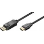 Wentronic Goobay DisplayPort į HDMI kabelis 1,8 m 4K@30Hz juodas 80525