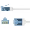 Wentronic Goobay Ultra-Flexible CAT 6A Patch Cable Slim U/UTP White - Extra-Short Connectors, 0,5 m 74299