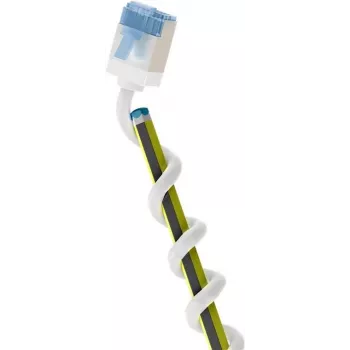 Wentronic Goobay Ultra-Flexible Cat 6A Slim U/FTP komutacinis kabelis, baltas, 0,25 m, 10 Gbps, itin trumpi neužkliūvantys jungtys 74327