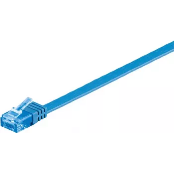 Wentronic RJ-45 CAT6a 0,5 m U/UTP tinklo kabelis, auksu dengti jungtys, 10 Gbps, juodas 96295