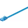 Wentronic RJ-45 CAT6a 0,5 m U/UTP tinklo kabelis, auksu dengti jungtys, 10 Gbps, juodas 96295