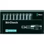Wera 05056164001 9 dalių Torx antgalių rinkinys su Rapidaptor laikikliu, 1/4 colio šešiabriaunis, 25 mm antgaliai, TX8–TX40, Bit-Check dėklas