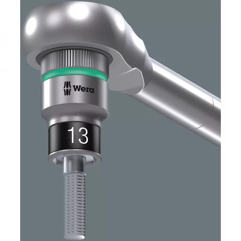 Wera 8100 SA 12 HF Zyklop 1/4 inch kalibro metrinių antgalių rinkinys, 13 vnt. su fiksavimo funkcija, 05003756001