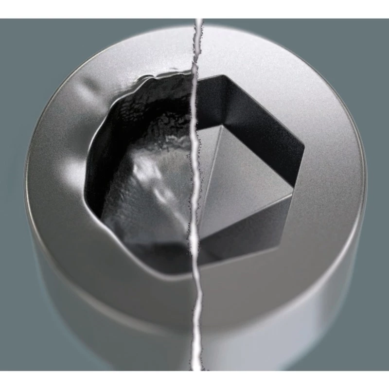 Wera Bit-Safe 61 Universal 1, 1/4 colio šešiabriaunis antgalis, 61 dalių antgalių rinkinys su smūgius sugeriančiais antgaliais ir universaliu antgalių laikikliu 05057122001