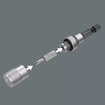 Wera Bit-Check 10 Drywall 1 įrankių rinkinys, 10 dalių, Phillips PH 2, 25 mm, Rapidaptor greito atleidimo laikiklis, gylio ribotuvas, torsiniai antgaliai