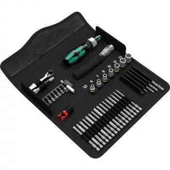 Wera Kraftform Kompakt H 1 Woodcraft rankena su 12 įvairių antgalių – Hex, Phillips, Pozidriv, Torx