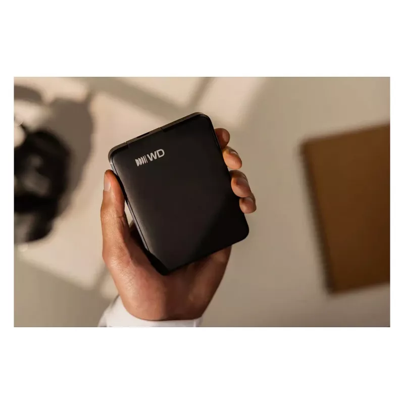 Western Digital Elements Portable 5TB USB-C išorinis kietasis diskas (juodas)