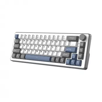 White Shark EXCALIBUR M mechaninė klaviatūra (GK-009251) su Outemu Blue jungikliais, RGB foniniu apšvietimu, US išdėstymu, balta