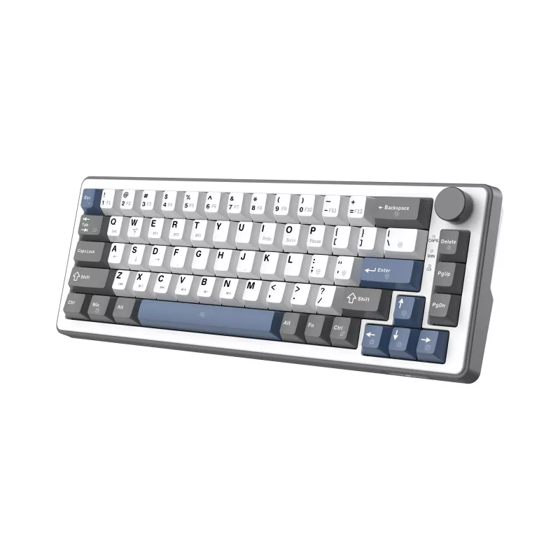 White Shark EXCALIBUR M mechaninė klaviatūra (GK-009251) su Outemu Blue jungikliais, RGB foniniu apšvietimu, US išdėstymu, balta