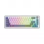 White Shark EXCALIBUR M mechaninė klaviatūra (GK-009251) su Outemu Blue jungikliais, RGB foniniu apšvietimu, US išdėstymu, balta