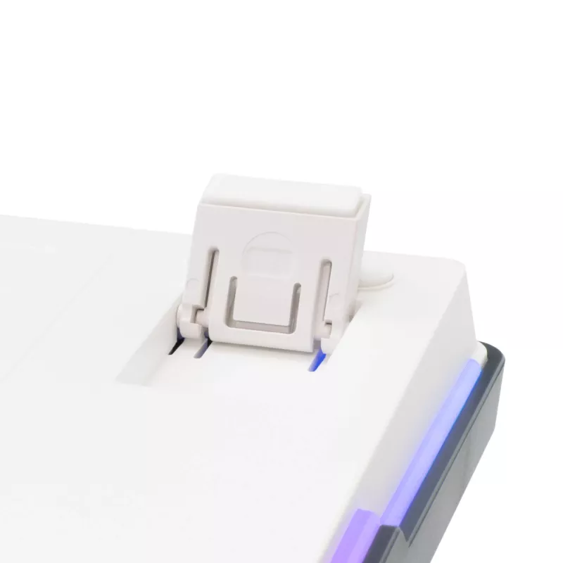 White Shark EXCALIBUR-W mechaninė žaidimų klaviatūra, 75% išdėstymas, KTT Wine Red karšto keitimo, per klavišą RGB, laidinė, balta